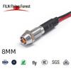 8mm Einbau-LED-Kontrollleuchte, 12V/220V, Wasserdicht & Staubdicht (FL1M-8CW-1)