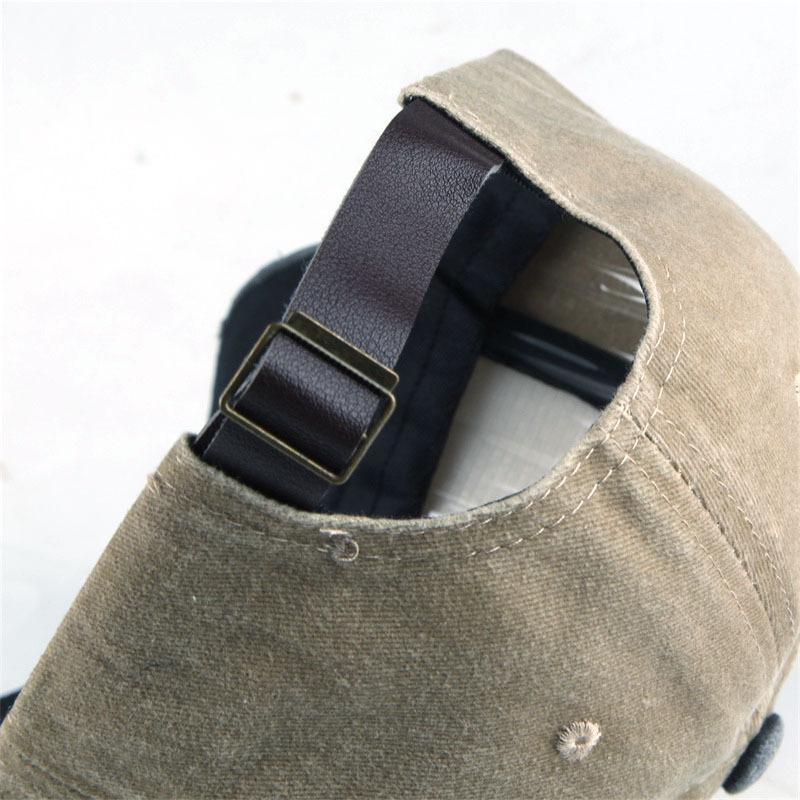Cotton Five-piece Printing Motorcycle Baseball Cap Truck Cap Made Old Washed Hat Outdoor Visor Hot