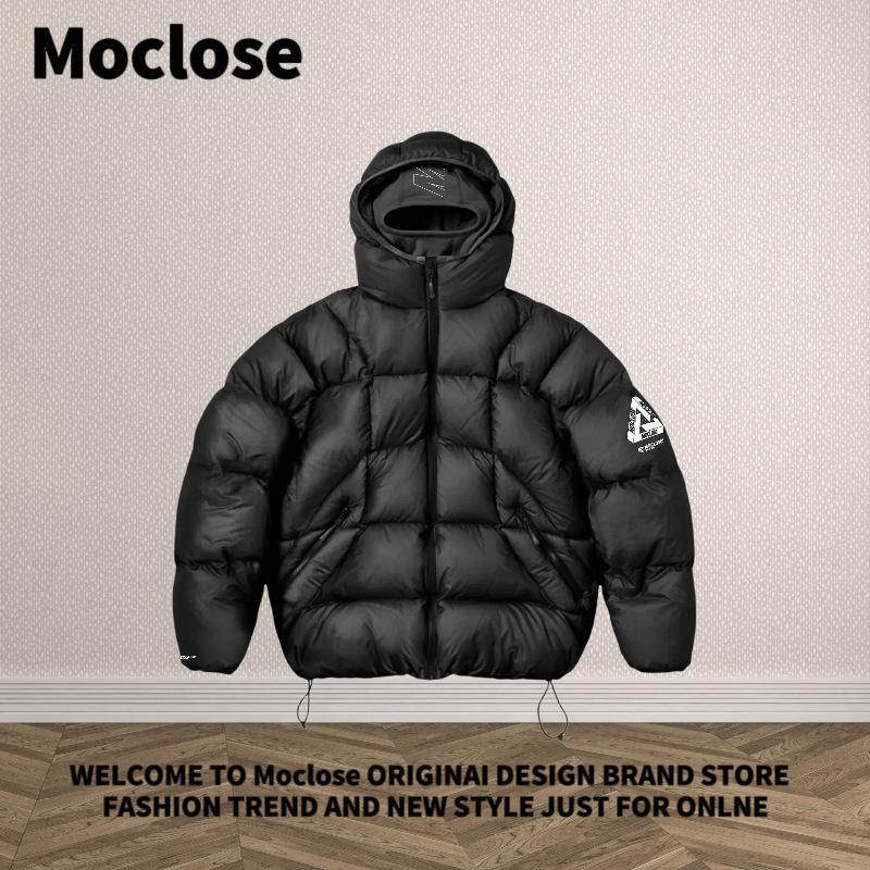 

Унисекс Худи-куртка Moclose Streetwear из Хлопка со Стоячим Воротником и Маской - Осень/Зима. Small чёрный