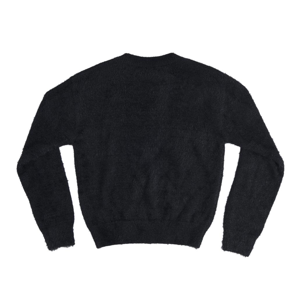 Eiieii Flashed Cats Angora Knit -[Black]