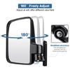 2PCS Golf Cart Mirrors Side View Mirror 180 Degrees Rearview Mirror Universal Golf Cart View Mirror