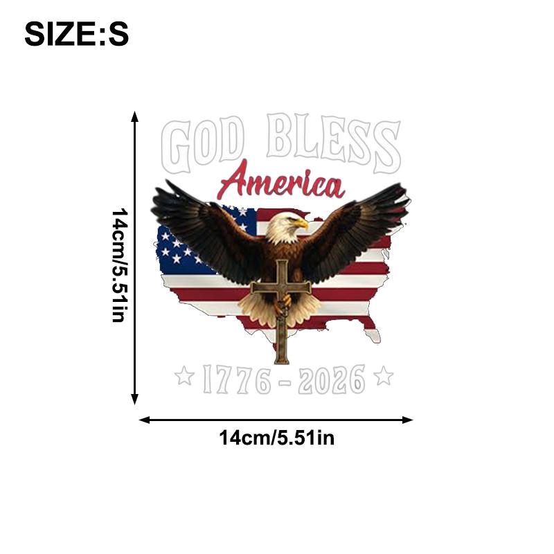 America 250th Anniversary Eagle Stickers Independence Of USA Sticker 1776-2026 American Flag Decal God Bless America Decal A