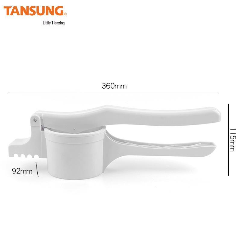 Manual Potato Masher and Presser - Kitchen Gadget for Sweet Potato, Yam, and More.