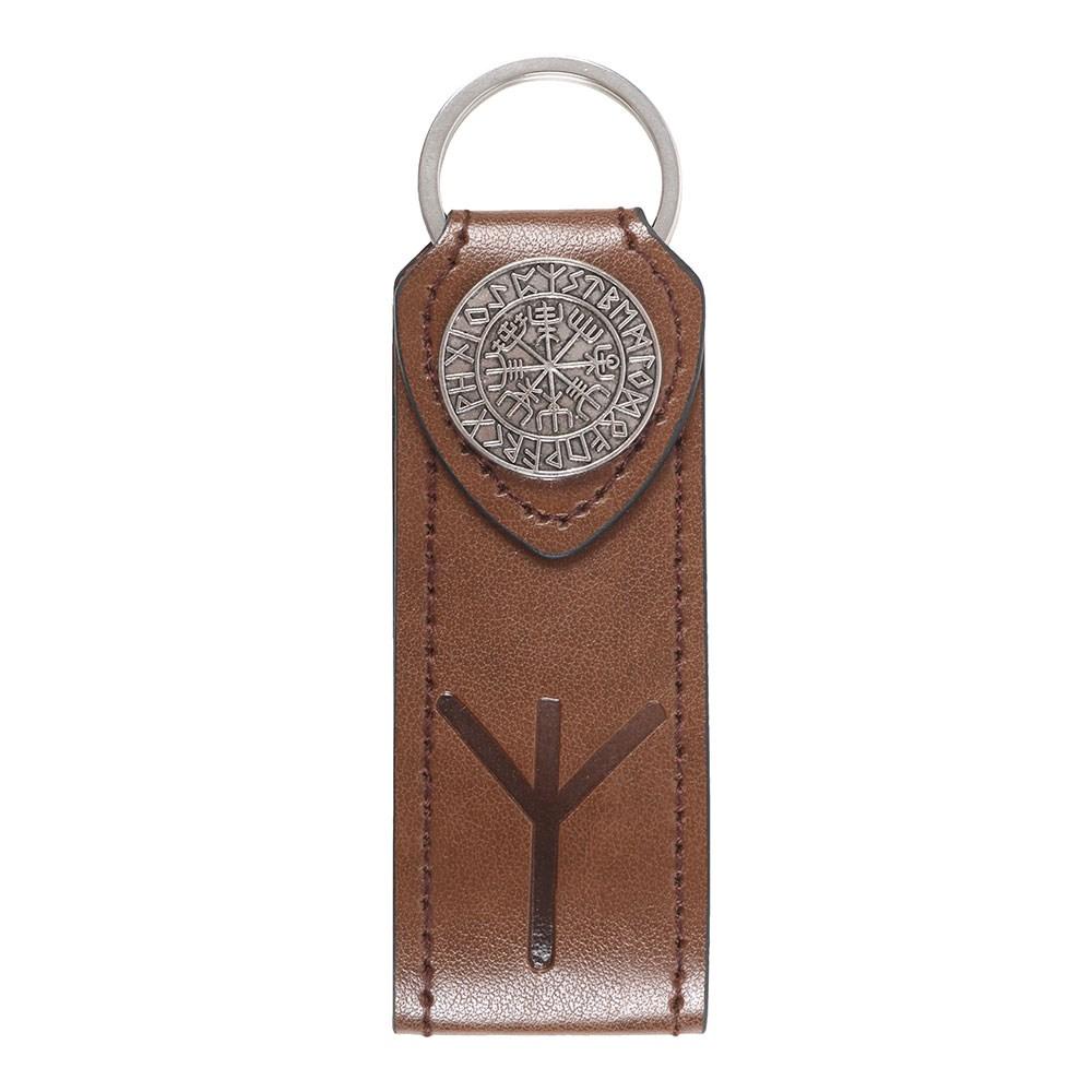 Something Different Protection Viking Rune Faux Leather Keyring