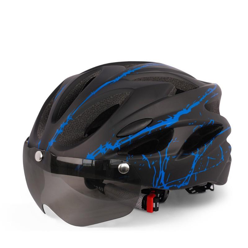 Ultra-Lightweight Cycling Helmet With Integrated Visor Men Women Road Mountain Bike Riding Safety Gear