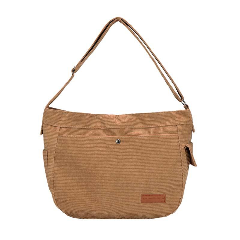 2024 velkokapacitní taška dámská nová módní manšestrová taška přes rameno velká taška přes rameno luxusní cestovní taška Tide