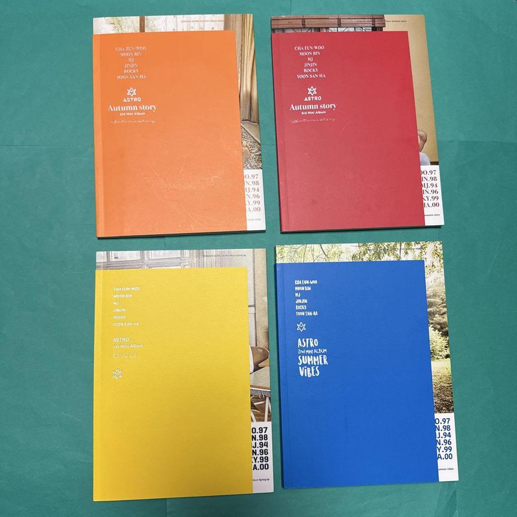 [USED] ASTRO Four Seasons Album Cha Eunwoo Trading Card ID Photo Eunwoo Spring