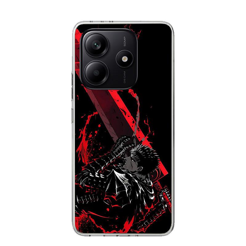 G-Guts B-Berserks Anime Phone Case For Xiaomi Redmi Note 15 14 13 12S 12 Pro Plus 11S 11E 11 11T 10S 10 Art Soft Pattern Cover R
