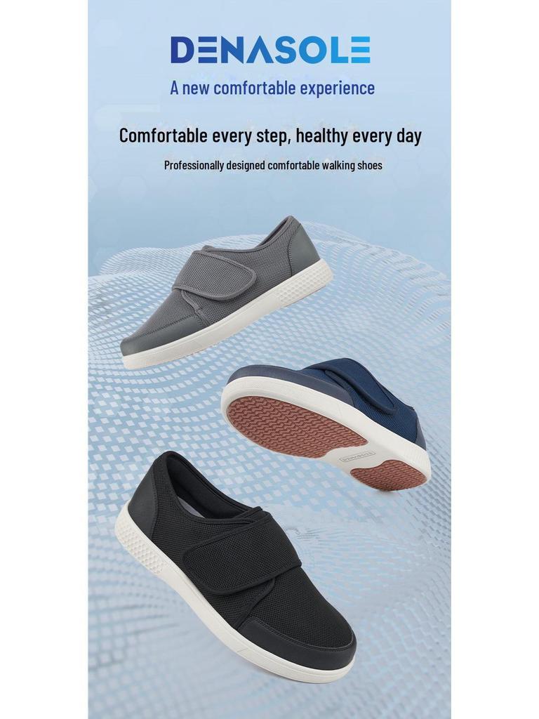 Wide Non-Slip Walking Shoes for Swollen Feet & Hallux Valgus