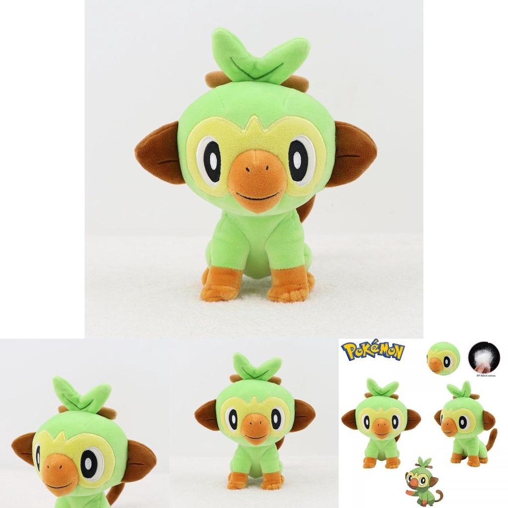 Adorable 7.8in Pokemon Grookey Plush Toy Soft Stuffed Monkey Doll