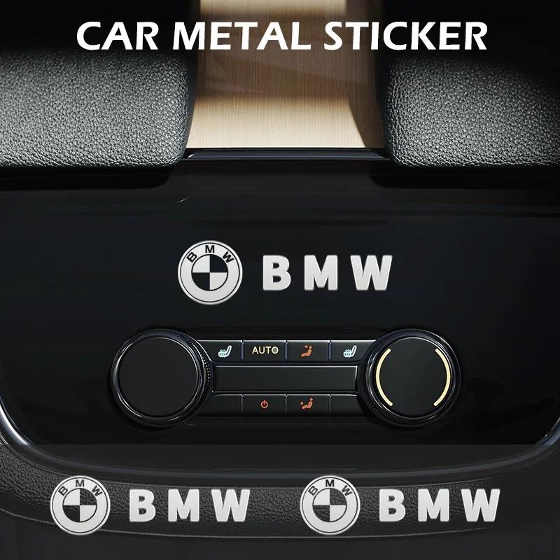 Kovové Nálepky Odznaky Dekorace Interiéru Auta Pro BMW M Power Performance M3 M5 X1 X3 X5 E30 E36 E39 E46 E87 E91 E90 E60 E82