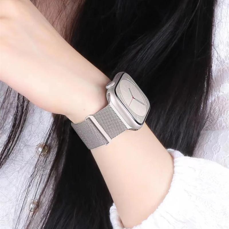 Milanese hurkos szíj Apple Watch Band Ultra 49mm 10 9 8 7 46mm 42mm 45mm 41mm mágneses karkötő iWatch 6 5 4 SE 44mm 40mm öv