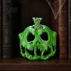 Halloween Table Centerpiece 3D Printed Skull Pumpkin Candle Holder, Hollow Design Ornament Figurine, Multifunctional Ambient Lampshade for Party