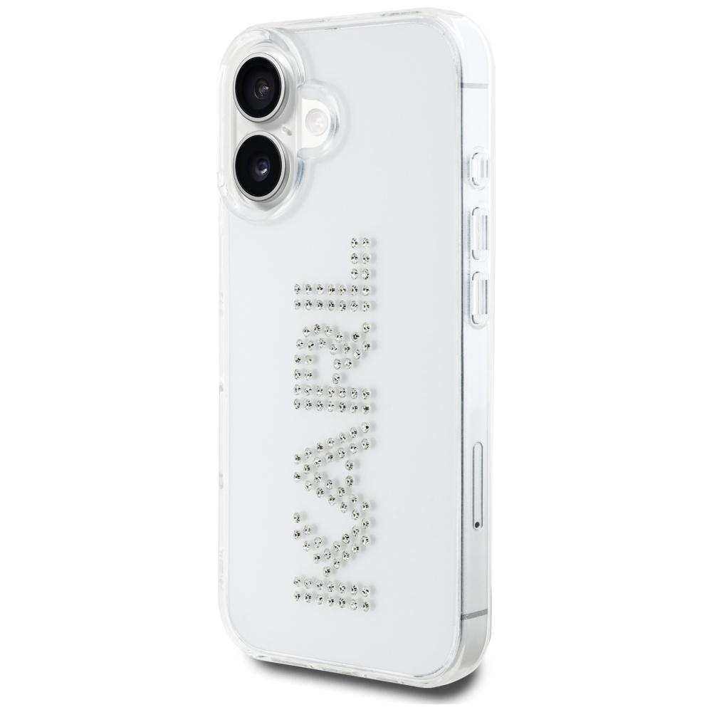 Etui do iPhone 16 Karl Lagerfeld Rhinestones przezroczyste