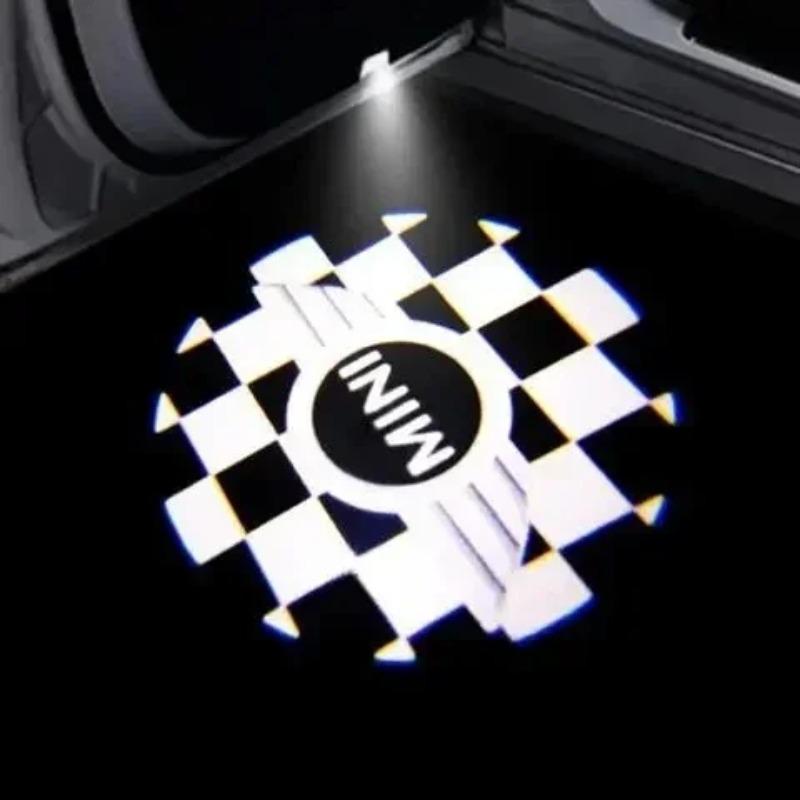 2/4 Stück BMW Group Auto LED Willkommenslicht Zubehör Für Mini Cooper S R55 R57 R58 R59 R60 R52 R56 F56 F60 F55 Tür Projektionslogo