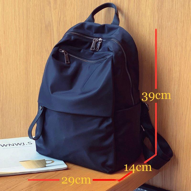 

Waterproof Oxford Cloth Student Casual Female Backpack Black large