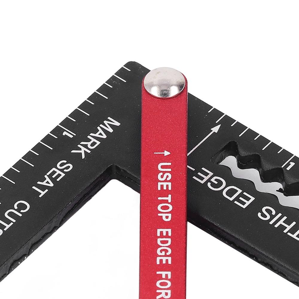 7 Inch Aluminum Alloy Triangle Ruler Adjustable Angle Adjustable Rafter Framing Square Woodworking