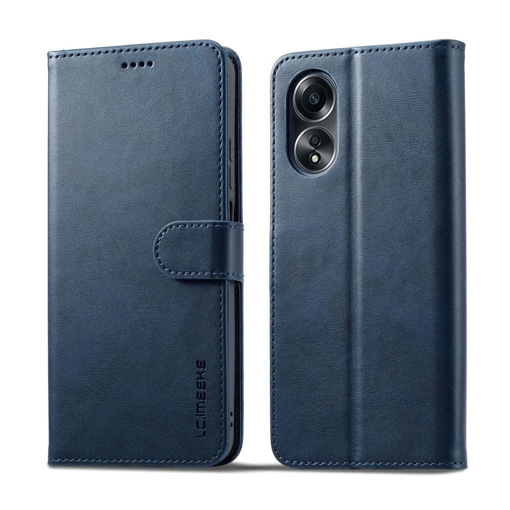 Business calf pattern Suitable for OPPO A58 4G flip wallet Mobile phone case Reno 10 card buckle leather case