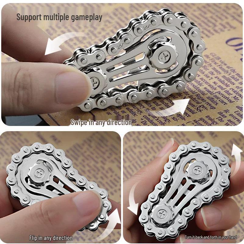 Multi-Play Finger Zahnrad Schwungrad: Metall Fidget Spinner & Dekompressionsspielzeug