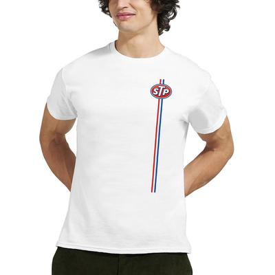 Maglietta da corsa STP retrò, T-shirt vintage da meccanico in cotone