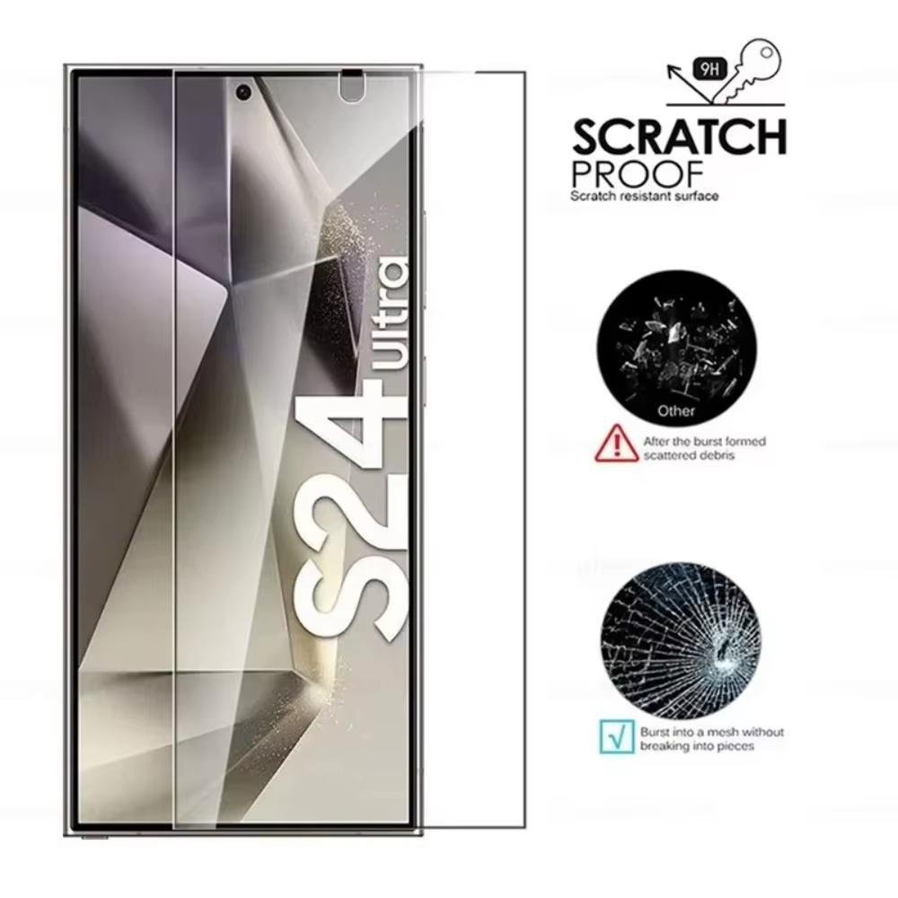4 buc Sticlă Temperată cu Deblocare prin Amprentă Pentru Samsung Galaxy S26 S25 Edge S24 Ultra S23 S22 S21 Plus S20 FE Note20 5G Folie de Sticlă Protector Ecran