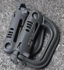 3PCS Carabiner D Locking Ring Plastic Clip Snap Type Ring Buckle Carabiner Keychain ITW Fastener Random Color