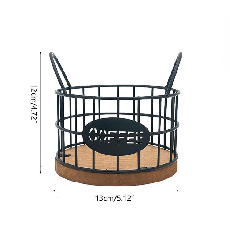 Coffee Pods Organizer Large Capacity Storage Basket Coffee Pods Holder Organizer