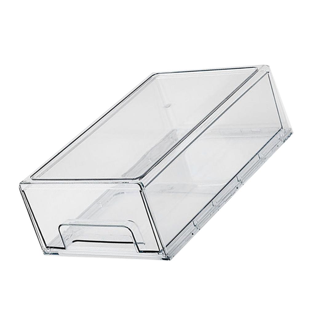 Acrylic Desk Organizer Drawer Large Capacity Rectangular Shaped Transparent Desktop Storage Box for