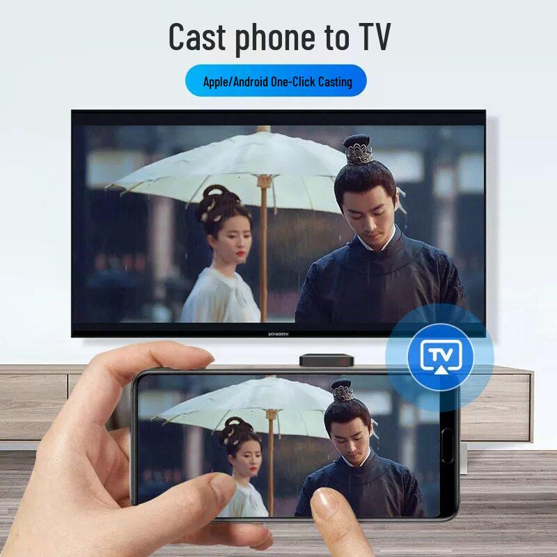 Qiyiguo 4K HD Smart WiFi TV Box with Screen Casting