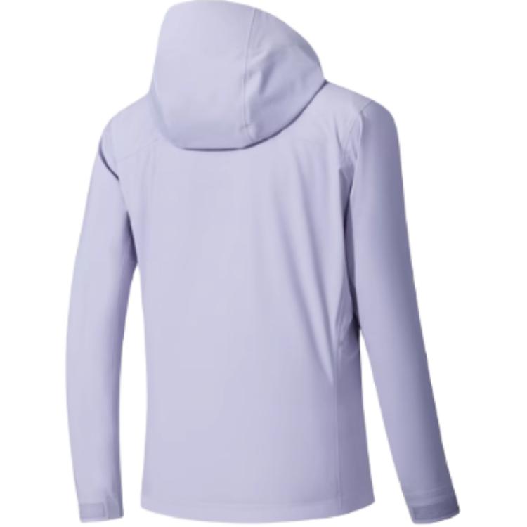 Anta Champion Hiking Series Solid Color Hooded Zipper Versatile Casual Hiking Waterproof Windproof Jacket Women Jacket 162540601-1