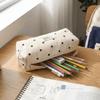 Large Capacity Zipper Pouch Organizer Cute Design Stationery Pen Bag  Student Use