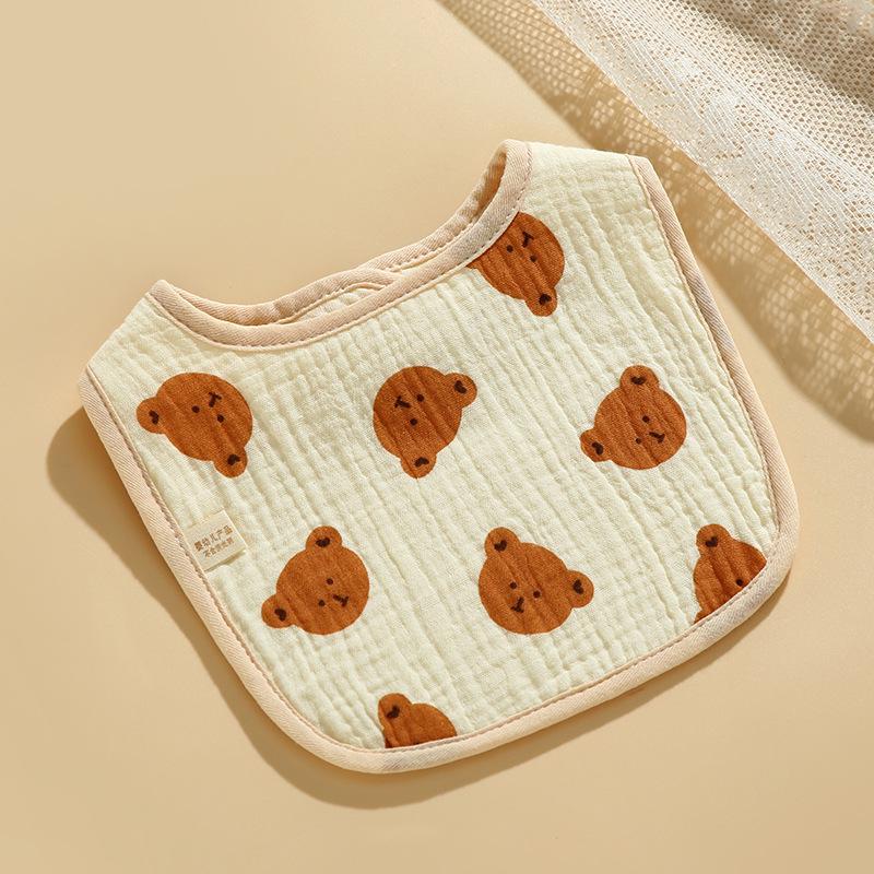 Baby Cotton Bib & Scarf Set - Infant Triangle Design