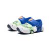 Anta Kids Starfish Synthetic Leather Comfortable Casual Non-Slip Shock Absorbing Low-Top Walking Shoes Baby Shoes Blue Green White 312420071-3
