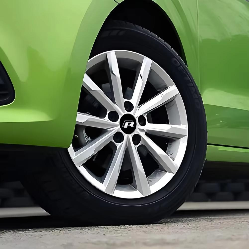 2026 Hot 4PCS 55 65mm car wheel hub center cap badge hub cap suitable for Volkswagen Golf Sharan Passat Tiguan VW R GTI tire Accessories
