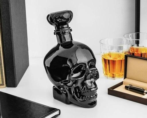 Karafka Kryształowa Czaszka Whisky Prezent Urodziny 18-99 Faceta Mężczyzny