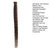 Women Clip-in Raccoon Tail Hair Extension Heat Resistant Natural Looking Long Straight Synthetic Stripe Printed Hairpiece Wig
