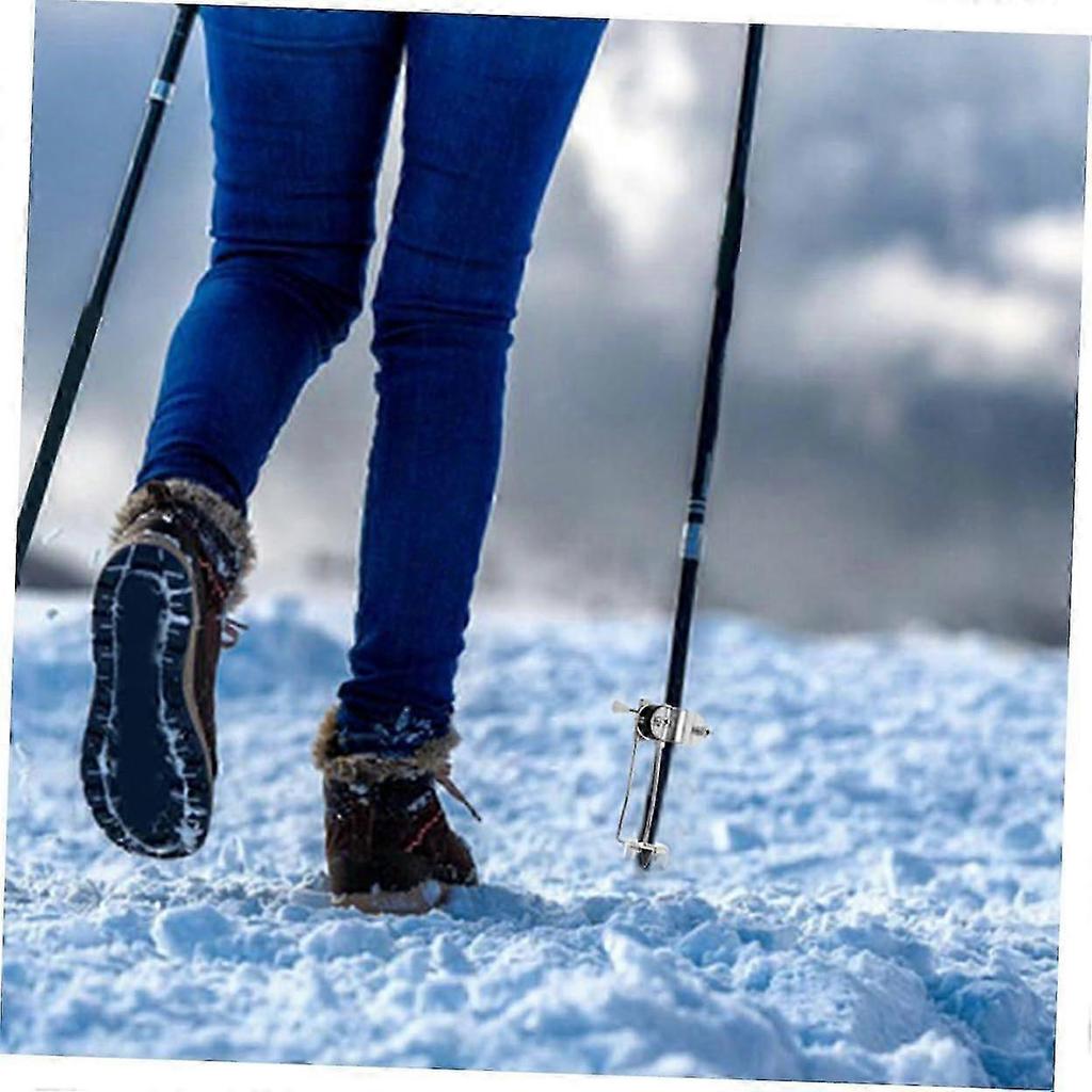 2 Stck Gehstock Eiskrallen Rutschfeste Krallen fr Senioren - Aufsatz fr Gehstcke und Krcken fr Schnee und Outdoor Aktivitten