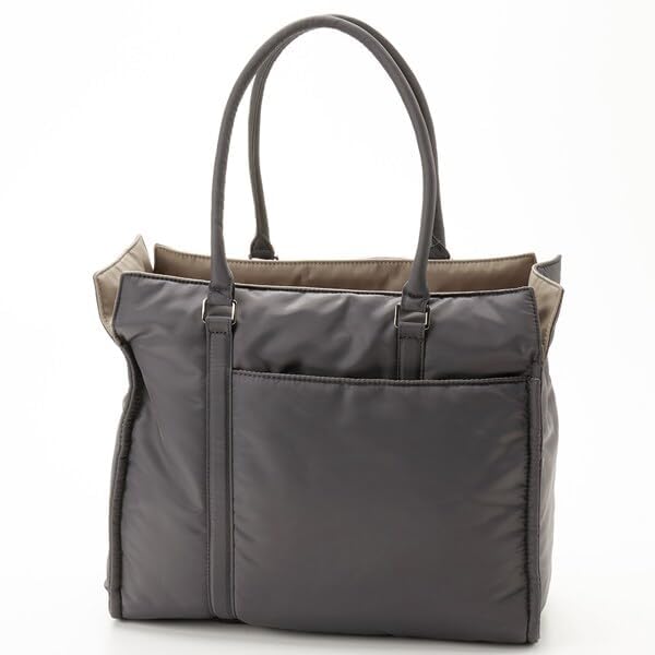 Tote Twill Square Medium Beige [Isaac] Bag, Nylon, Tote, Size, (21)