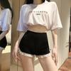Women's Summer Lace Trim Anti-Exposure Ice Silk Safety Shorts