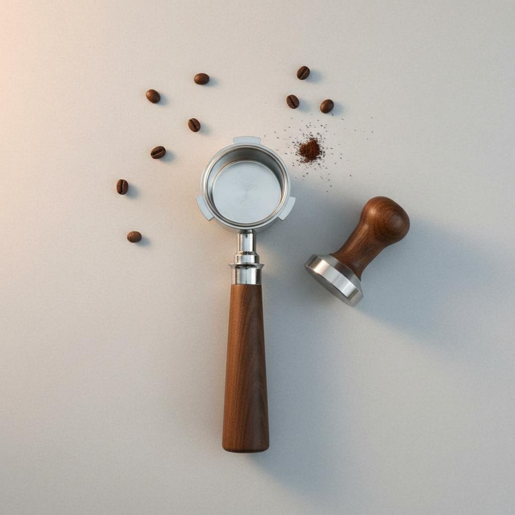 51mm Bottomless Portafilter Easy to Clean 51mm 3-Prong Coffee Handle Uncovered Portafilter Rust Resistant Espresso Group Handle