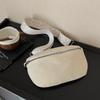 Fashion Corduroy Waist Bag Multi-pockets Zipper Crossbody Bags Wide Guitar Strap Shoulder Bags Outdoor