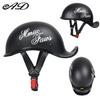 3C Certified Retro-Style Half Motorcycle Helmet Men Women ABS Shell Universal Fit Summer-Friendly Open Face Design
