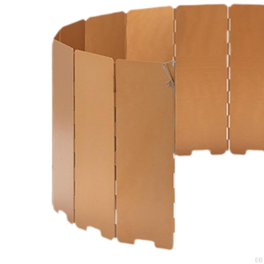 Camp Stove Windscreen Wind Protection Folding Portable Compact Lightweight Shade