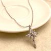 Zircon Cross Pendant Necklace Jewelry for Women with Hypoallergenic & Style Dangle Chain Gifts Fall/Winter Collection Banquet