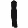 European American Sleeveless Slim Fit Round Neck Midi Dress - Women's Fashion 2026