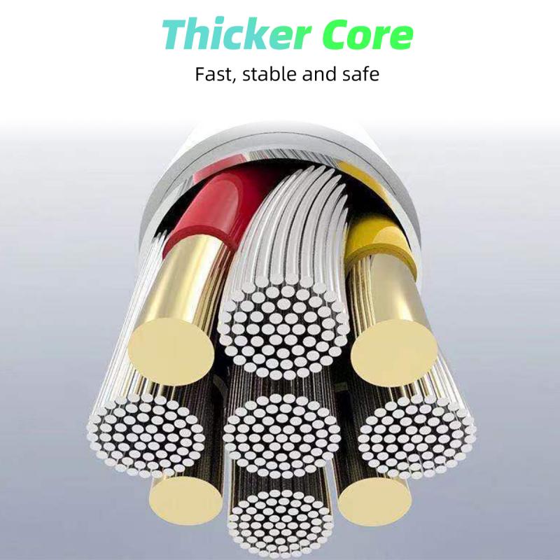 FONKEN USB C Cable Type C Cable 4A Fast Charging Cord for OPPO VOOC Flash Charger Cable Data Cable Charging Cord Micro USB Wire Quick Charging Cable