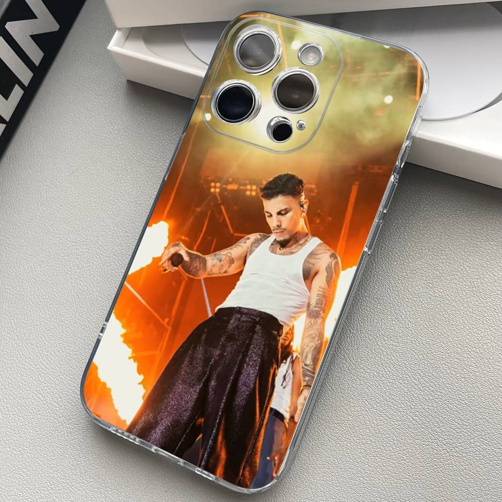 Singer R-Rauw Alejandro Phone Case For iPhone 17 16 15 14 13 11 12 Pro Max Mini Plus Shockproof Transparent Soft TPU