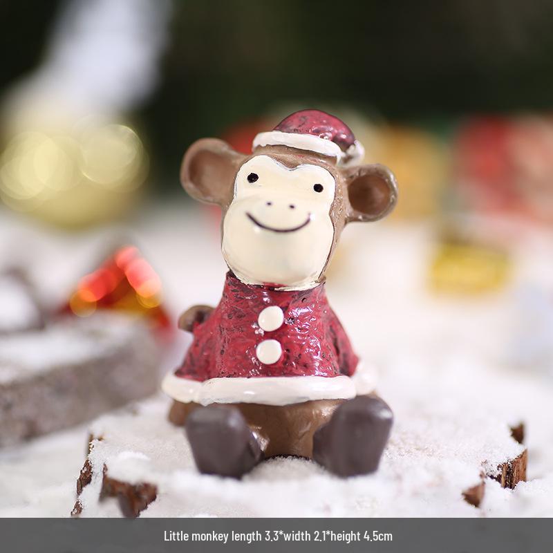 

ZAKKA Рождественские полимерные миниатюры животных для украшения рабочего стола