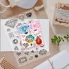 Custom PVC Plastic Clear Stamps for DIY Scrapbooking Photo Album Decorative Cards Making Diamond 160x110x3mm