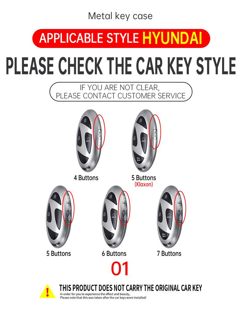 25 Styles Hyundai Tucson L Key Cover & Sonata/Elantra Special Buckle